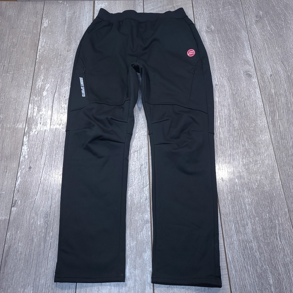 Souke Sports Cycling Pants Men Size Medium Black Windproof Lined Reflective